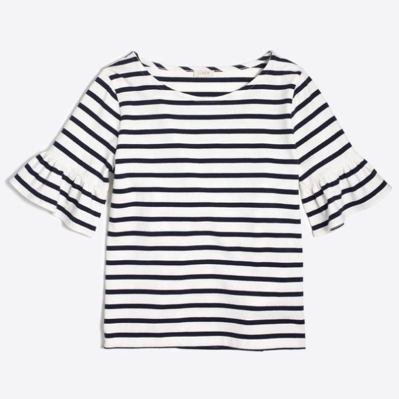 J.Crew Ruffle Sleeve Top - Picture 4 of 7